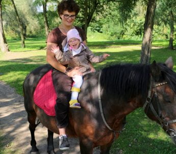 Pierwsze zajęcia hipoterapii